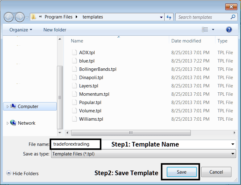 Create a XAUUSD Strategy Template on MT4 - Templates on the Trading Charts Menu in the MetaTrader 4 Platform - MetaTrader 4 Download MetaTrader 4 Templates