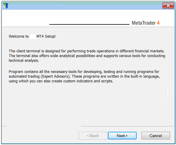 XAU USD MetaTrader4 Download - MT4 Gold Trading Software Platform Install Procedure Guide