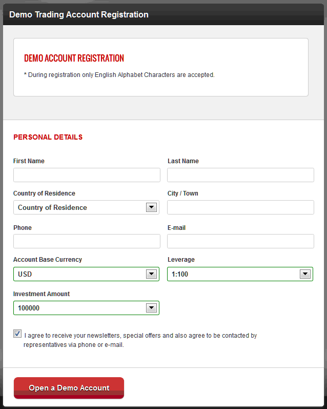 XAUUSD Demo Account Registration Details How to Open MT4 XAUUSD Trading Demo Account