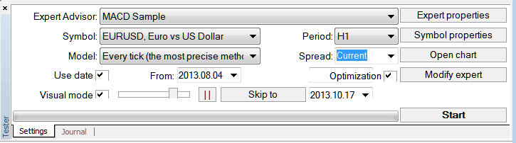 MetaTrader 4 XAU USD Trading Expert Advisor Strategy Tester Parameters Setting up Testing EA - XAU USD Trading Platform MetaTrader 4 Strategy Tester Window - How to Use Strategy Tester on MetaTrader 4 Strategy Tester PDF