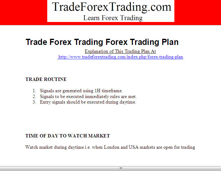 Example of a Written XAUUSD Trading Schedule - How to Write a XAU USD Trading Schedule - How Do I Create Your Trading Schedule Example Example Explained?