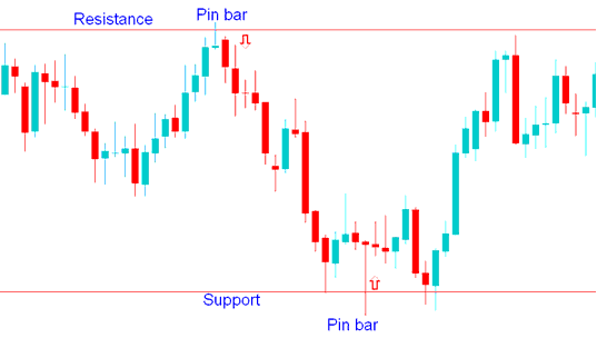 Pin Bar Combined with Support and Resistance Zones